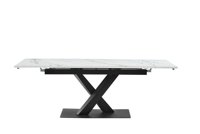 Стол обеденный раскладной Юпитер с белой столешницей - купить Обеденные столы по цене 68900.0