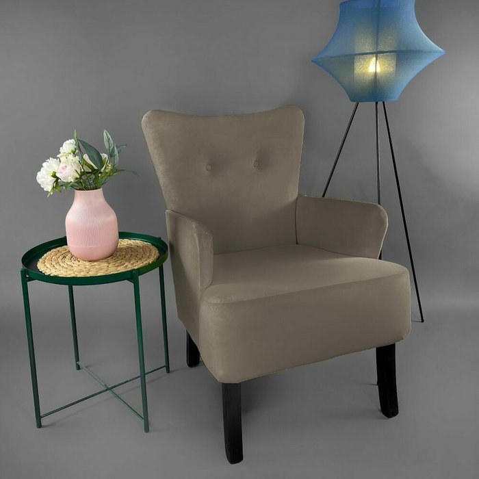 Кресло Остин коричневого цвета - лучшие Интерьерные кресла в INMYROOM
