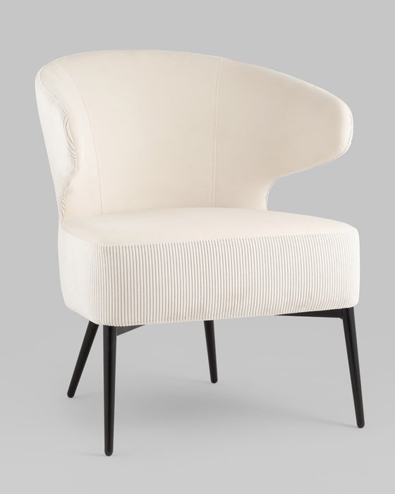 Кресло Royal Stripes молочного цвета - купить Интерьерные кресла по цене 19990.0