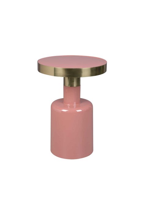 Приставной столик Glam розового цвета