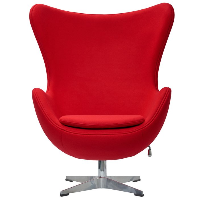 Кресло Egg Chair красного цвета - купить Интерьерные кресла по цене 52100.0