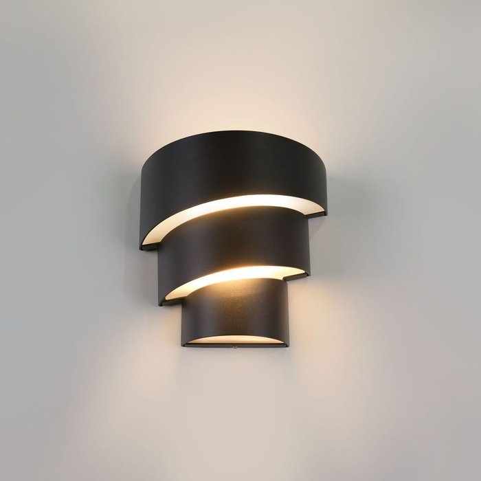 Пылевлагозащи&lt;wbr&gt;щенный светодиодный светильник Helix черный IP54 1535 Techno LED черный