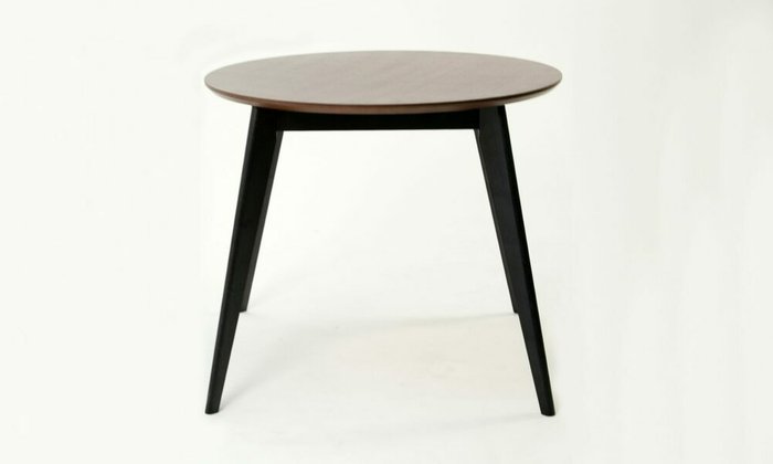 Стол обеденный Сканди D100 со столешницей цвета орех - лучшие Обеденные столы в INMYROOM