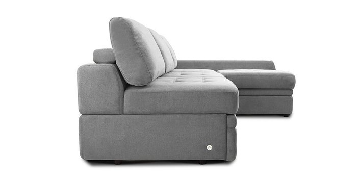 Угловой диван-кровать Бруно серого цвета - лучшие Угловые диваны в INMYROOM