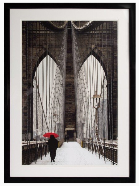 Постер с паспарту в раме "Brooklyn Bridge"