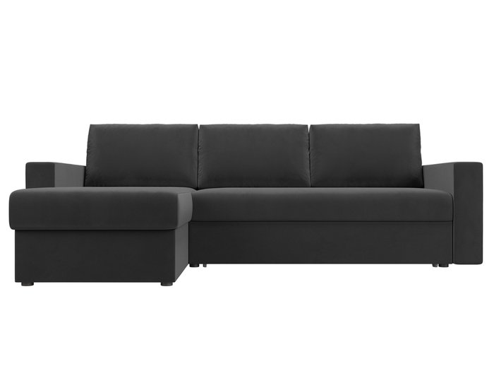 Угловой диван-кровать Траумберг L серого цвета левый угол  - купить Угловые диваны по цене 42999.0