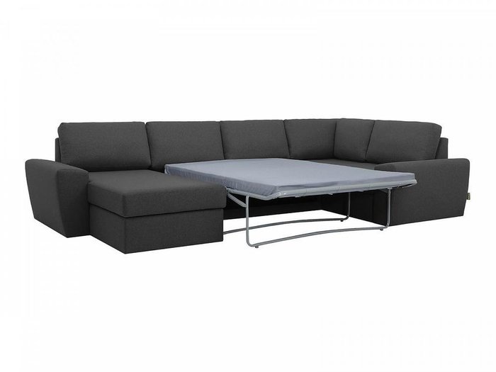 Угловой диван-кровать Petergof темно-серого цвета - лучшие Угловые диваны в INMYROOM