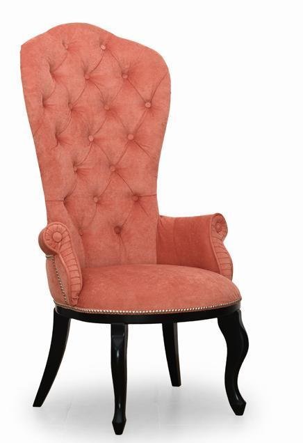 Кресло Классик дизайн 1 розово-оранжевого цвета