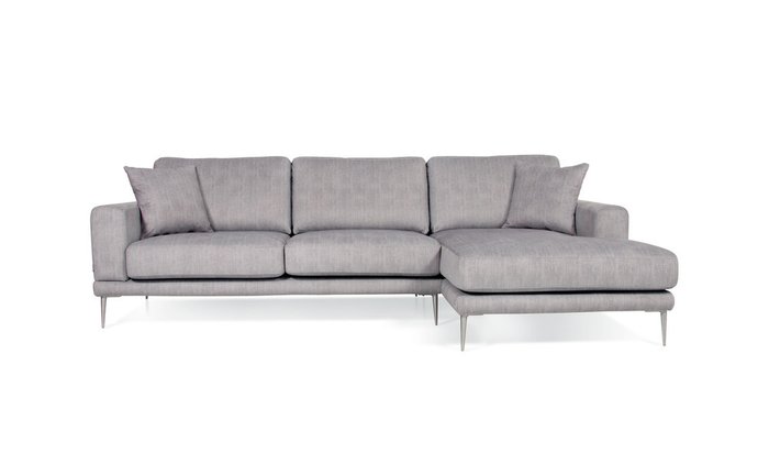Угловой диван Trendline серого цвета