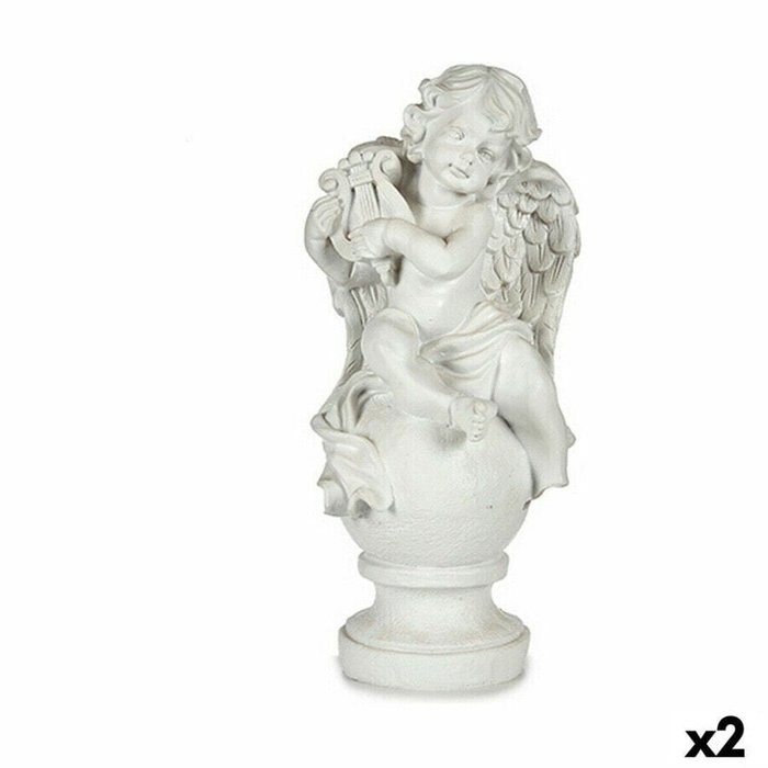 Декоративная фигура Ангел Белый 22 x 22 x 48 cm (2 штук) Декоративная фигура Ангел Белый 22 x 22 x 48 cm (2 штук)
