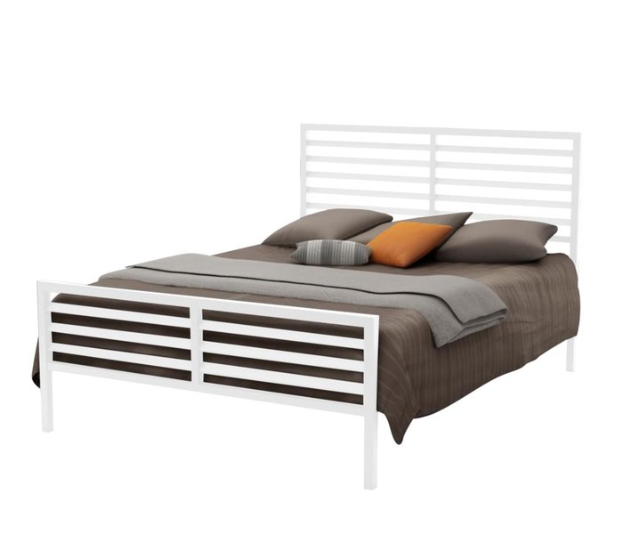 Кровать Даллас 140х200 белого цвета - лучшие Кровати для спальни в INMYROOM
