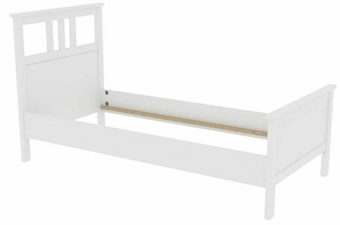 Кровать Кантри 90х200 белого цвета