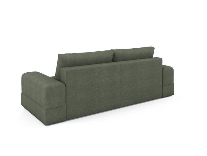 Угловой раскладной диван Elke левый темно-зеленого цвета - лучшие Угловые диваны в INMYROOM