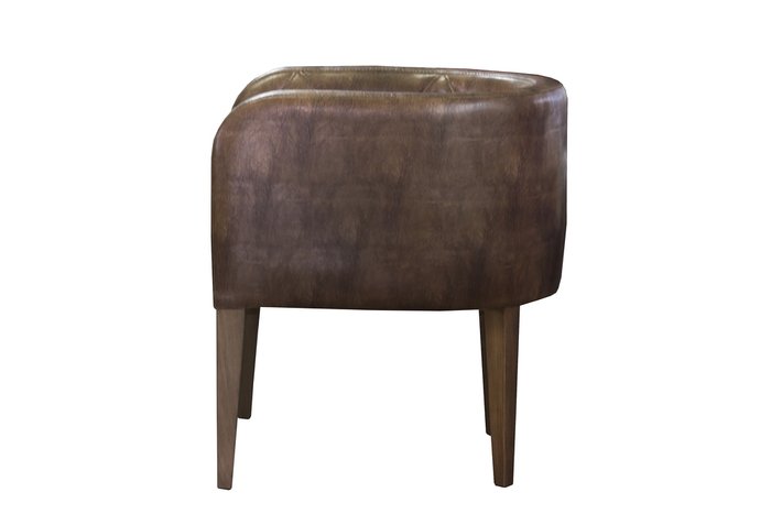 Полукресло Pettine коричневого цвета - лучшие Интерьерные кресла в INMYROOM