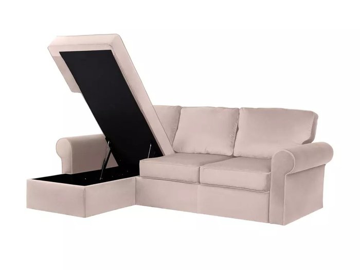 Угловой диван-кровать Murom серо-бежевого цвета - лучшие Угловые диваны в INMYROOM
