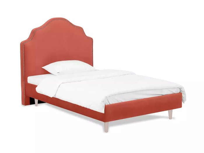 Кровать Princess II L 120х200 кораллового цвета