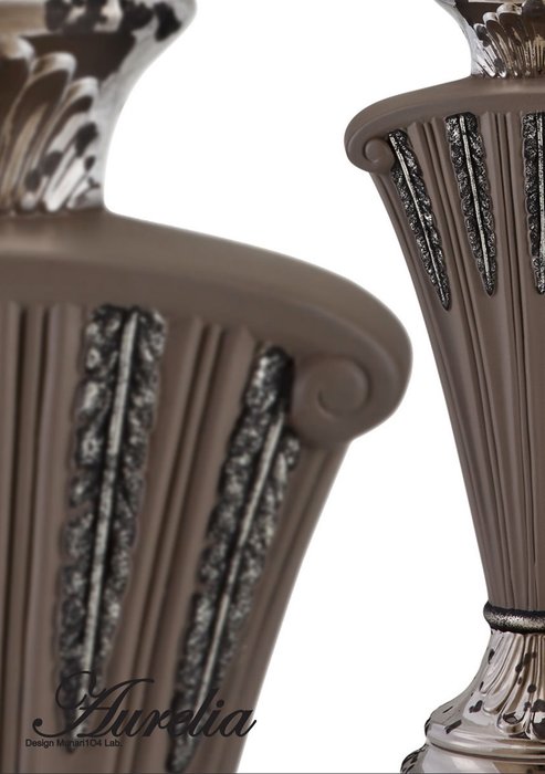 Настольная лампа Aurelia Stylnove Ceramiche с белым абажуром  - купить Настольные лампы по цене 23940.0