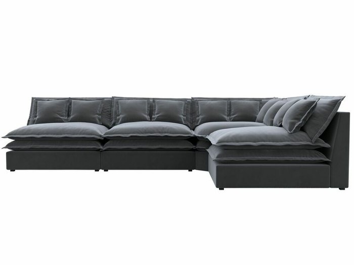 Угловой диван Лига 040 серого цвета правый угол - купить Угловые диваны по цене 94999.0