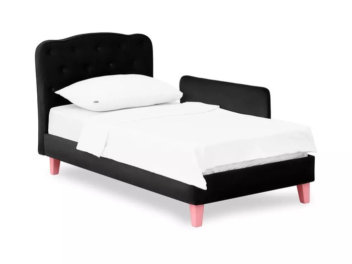 Кровать Candy 80х160 черного цвета - купить Одноярусные кроватки по цене 37000.0