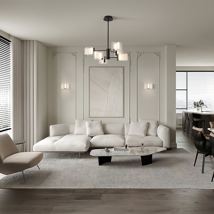 Подвесной светильник Freya FR5541PL-L5B Ice Modern - купить Подвесные светильники по цене 7590.0 Подвесной светильник Freya FR5541PL-L5B Ice Modern - купить Подвесные светильники по цене 7590.0