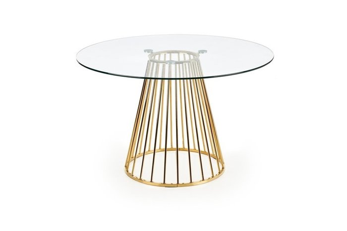 Стол обеденный Liverpool со стеклянной столешницей