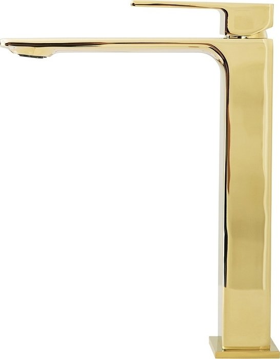 Смеситель для раковины BelBagno Luce золотого цвета с высоким изливом - купить Смесители для раковин по цене 16064.0