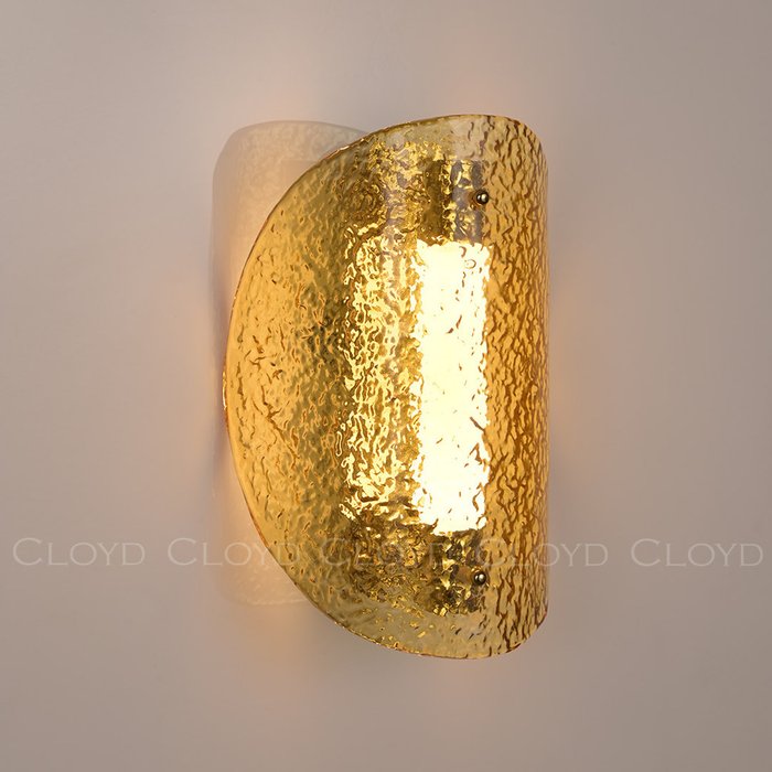 Бра Cloyd CARUDO W1 / золото - янтарн. стекло Бра Cloyd CARUDO W1 / золото - янтарн. стекло