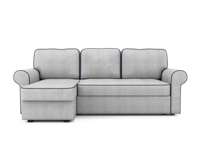 Угловой раскладной диван Tulon левый светло-серого цвета