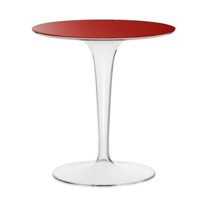 Кофейный стол TipTop с глянцево-красной столешницей 