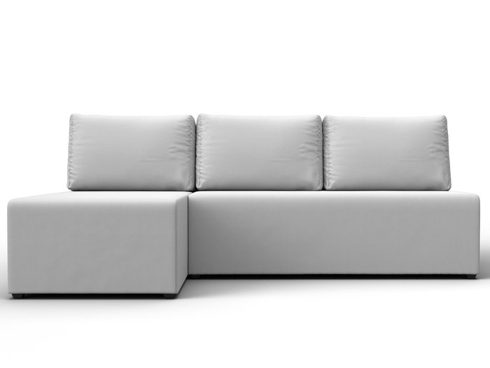 Угловой диван-кровать Поло белого цвета (экокожа) левый угол - купить Угловые диваны по цене 39990 Угловой диван-кровать Поло белого цвета (экокожа) левый угол - купить Угловые диваны по цене 39990