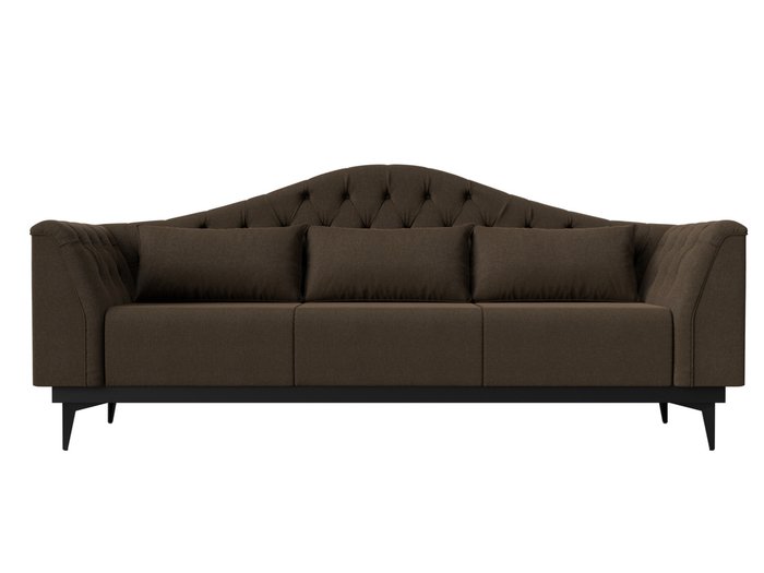 Прямой диван-кровать Флорида коричневого цвета - купить Прямые диваны по цене 53999.0