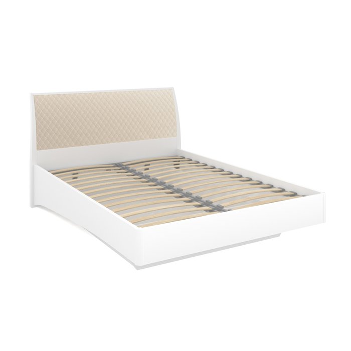 Кровать Бланш 140х200 с  подъемным механизмом белого цвета - лучшие Кровати для спальни в INMYROOM