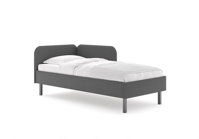 Кровать Julia 90х200 серого цвета без основания