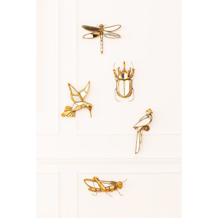 Украшение настенное Grasshopper золотого цвета - купить Декор стен по цене 8100.0