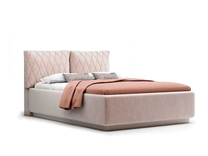 Кровать Celeste бежевого цвета с ортопедическим основанием 180х200  - купить Кровати для спальни по цене 30200.0