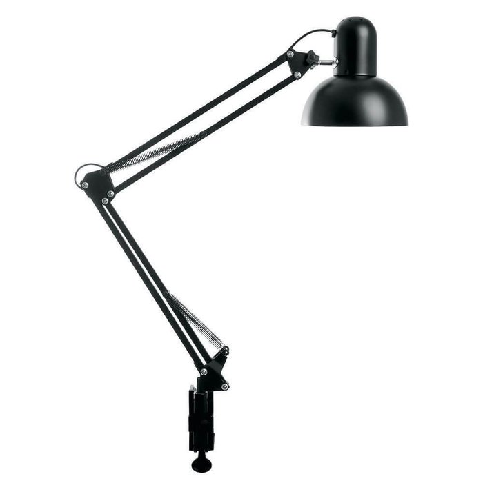 Настольная лампа DE1430 24233 (металл, цвет черный) - купить Рабочие лампы по цене 1612.0