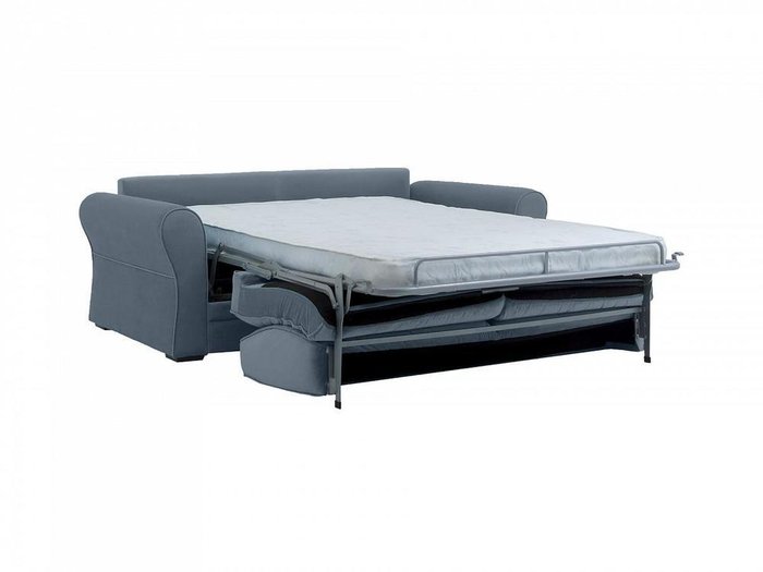 Двухместный диван-кровать Belgian серо-синего цвета - лучшие Прямые диваны в INMYROOM