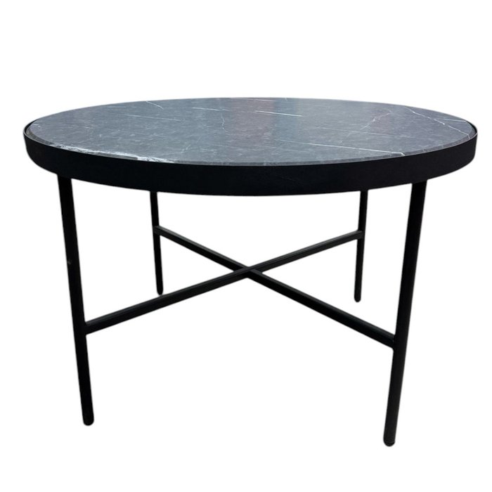 Стол журнальный МеталлАрт М011 черно-серого цвета Стол журнальный МеталлАрт М011 черно-серого цвета