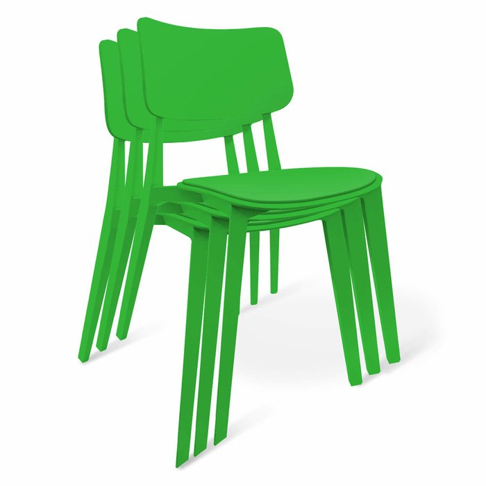 Стул Manfred зеленого цвета - купить Обеденные стулья по цене 4930.0