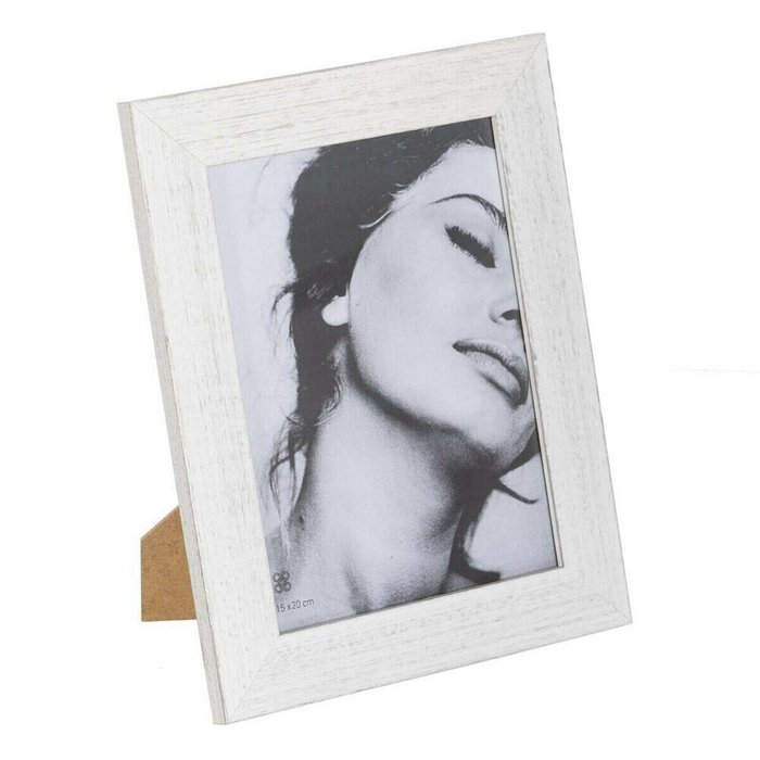 Фоторамка Белый Серый Деревянный Стеклянный 20 x 1 x 25 cm