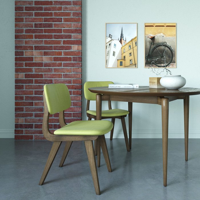 Стул Ellis зеленого цвета - купить Обеденные стулья по цене 13300.0