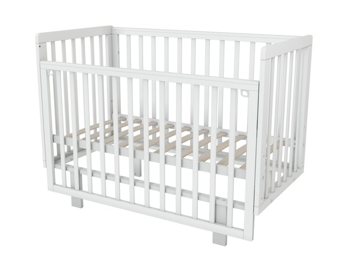 Кроватка для новорожденного Papi 60х120 белого цвета Кроватка для новорожденного Papi 60х120 белого цвета