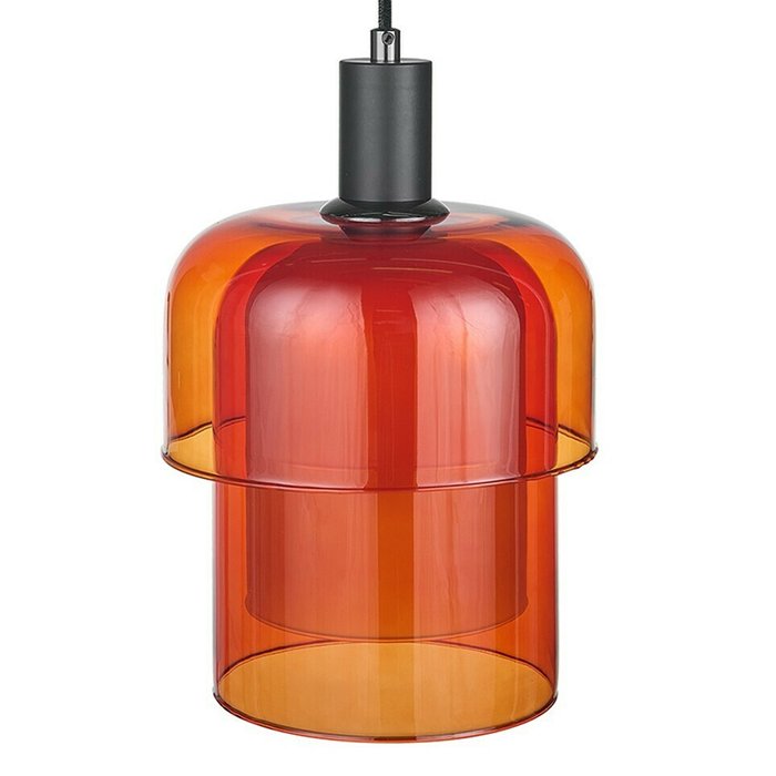 Подвесной светильник Nature с плафонами оранжевого цвета  - купить Подвесные светильники по цене 13365.0