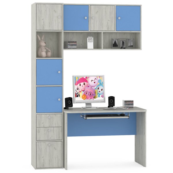 Комплект мебели Тетрис синего цвета