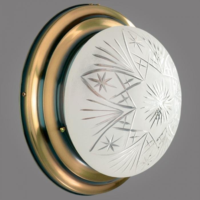 Настенный светильник Ouro из металла и стекла