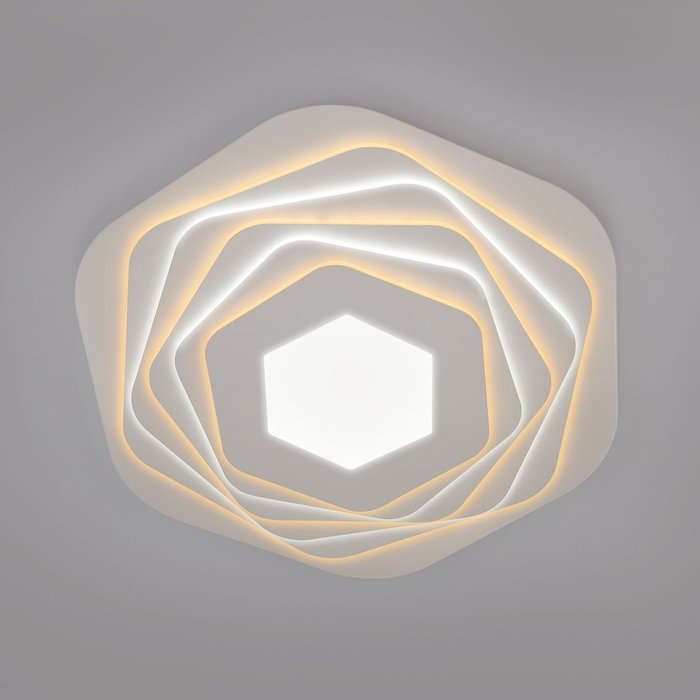 Светодиодный потолочный светильник с пультом управления 90152/6 белый Salient