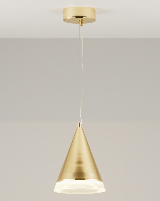 Подвесной светильник Libre золотого цвета - купить Подвесные светильники по цене 5690.0