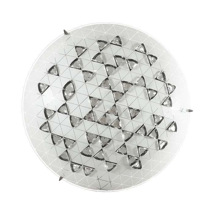 Настенно-потолочный светодиодный светильник Meza с плафоном из стекла 