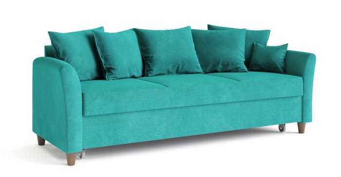 Диван-кровать Катарина бирюзового цвета - купить Прямые диваны по цене 55328.0