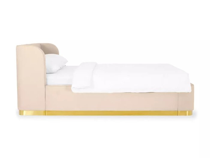 Кровать Vibe 160х200 бежевого цвета с подъемным механизмом - лучшие Кровати для спальни в INMYROOM